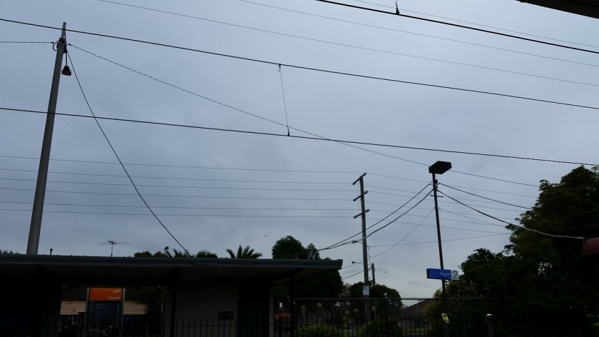 Cloudy skies, with a chance of rain. Oh well.