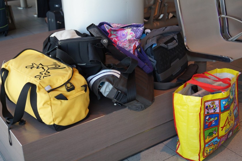 Our hand-luggage alone fits a medium sized plane.