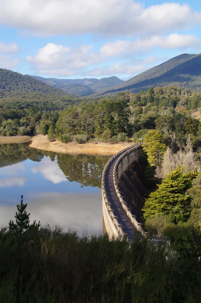 Heading up the mountain a bit further, the view back is quite spectacular.