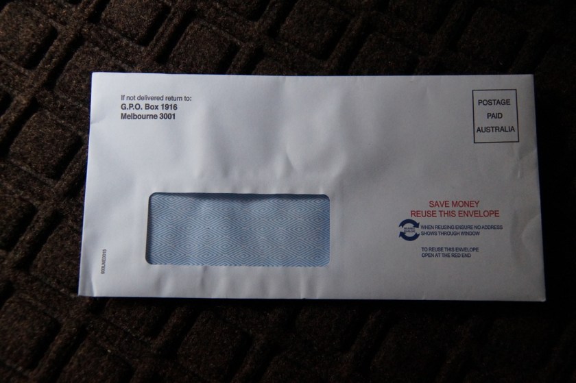 This is the envelop you do not want to receive