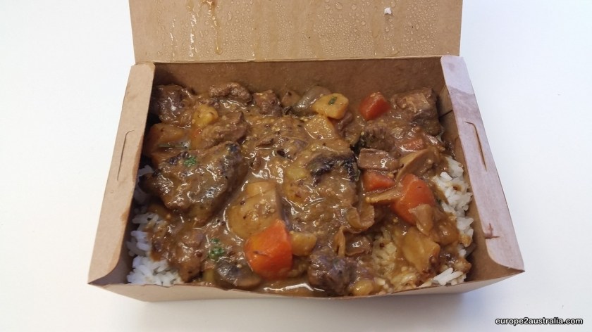 Stew on rice. Another yummy choice.
