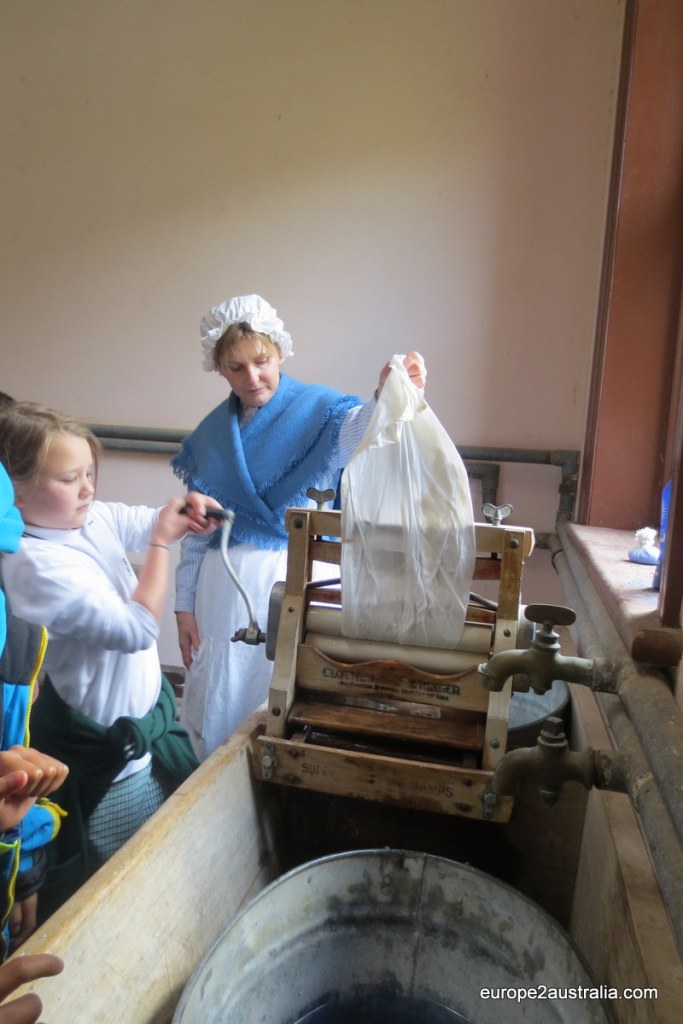 Hands on in the washing room