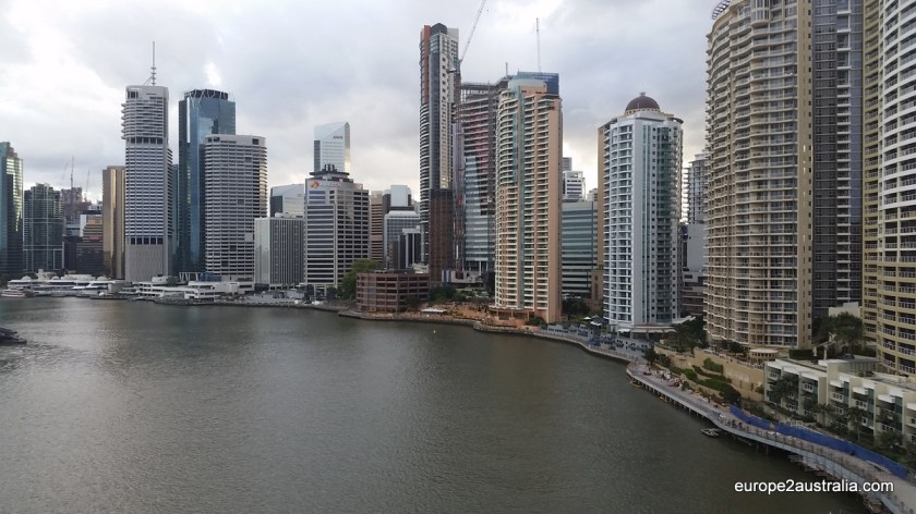 View of the central district and waterfront from Story Bridge.