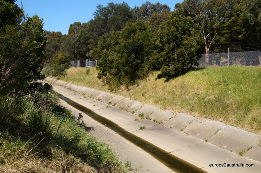 The beginning of the Creek is rather uninspireing