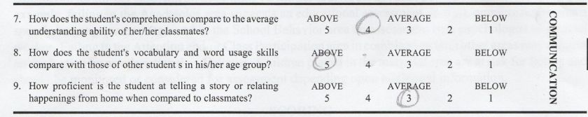 school evaluation
