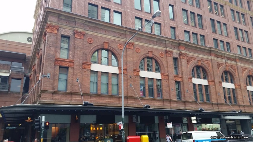 Old warehouses turned into shops.