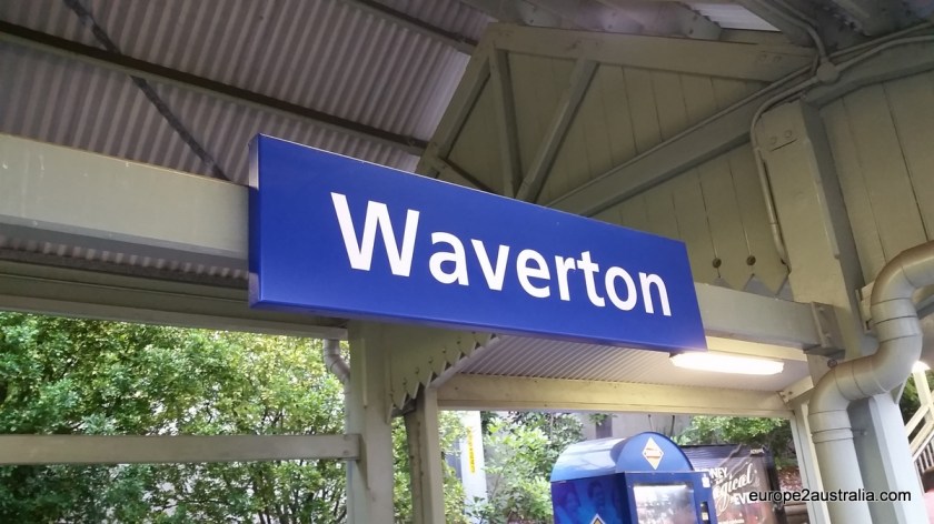 Waverton station on the north shore of Sydney.
