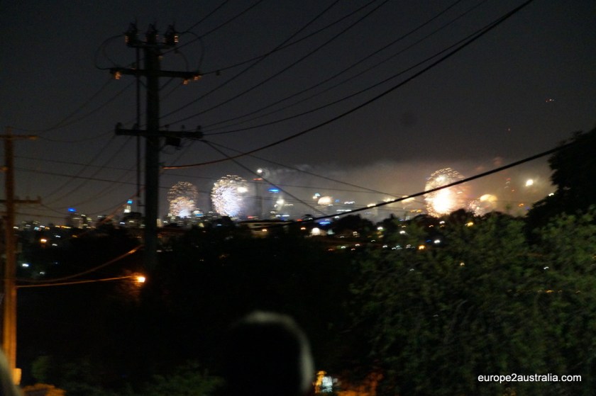 There was a 10-minute firework show above CBD. But it was far, far away.