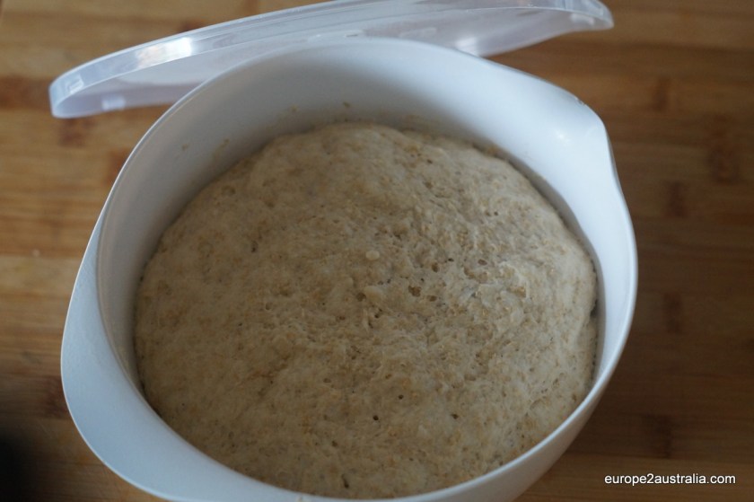 I always put the bowl into the kids rooms, as it is usually pretty warm there. Leave for an hour or two.