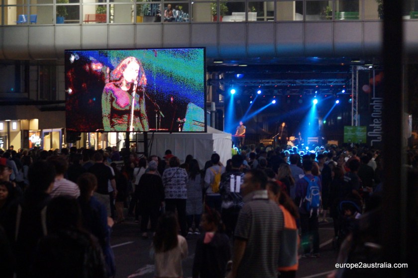 And some full-blown stages in some of the side streets.