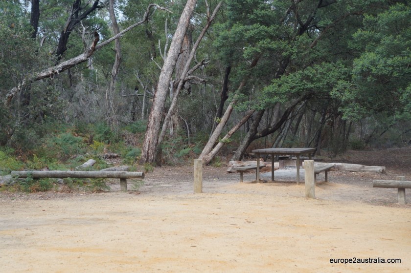 Find a campground to set up for the night. (This one is in the Grampians, but any nature camping where you're allowed to make a fire will do.)