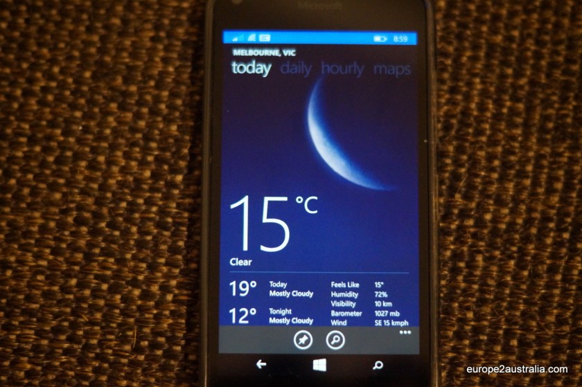 And it's 15 degrees!