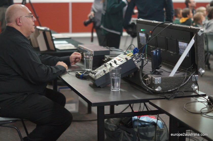 A lot of technology was needed to facilitate the conversation.