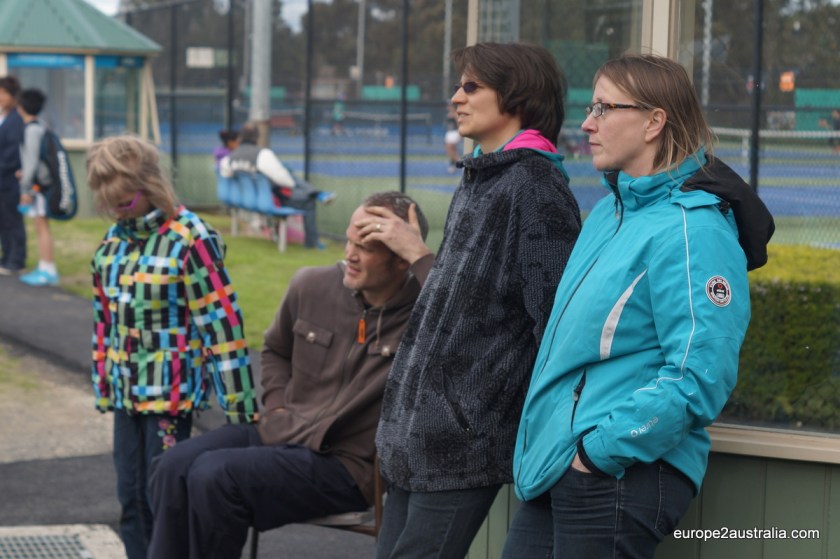 Full concentration during matchplay, especially from the watching parents.