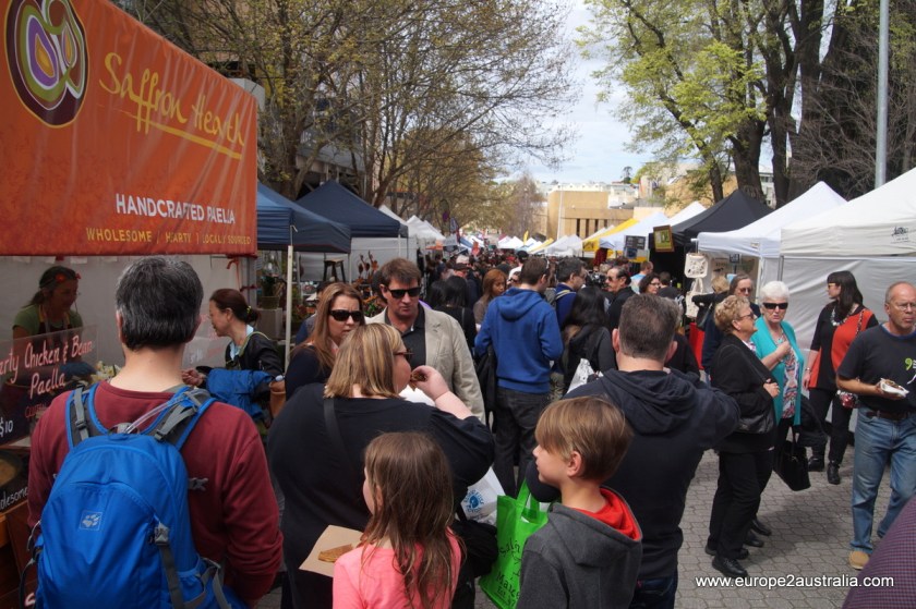 Salamanca market in Hobart