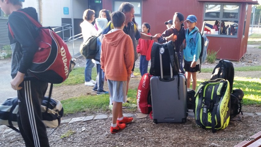 Waiting for the bus, bus-buddies are selected. Just to be prepared.