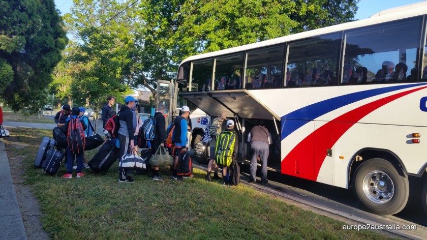 The loading of the bus - things have not changed much such I was a kid on my first road trip.