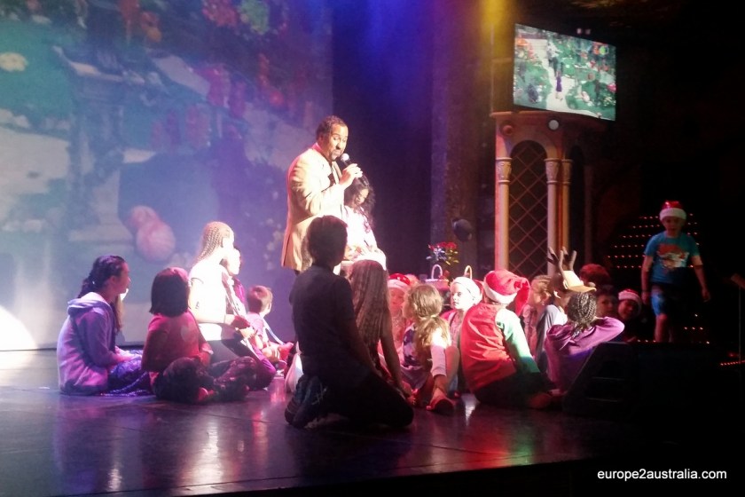 The evening show also had a bit of Christmas special, even though it was only for one song.