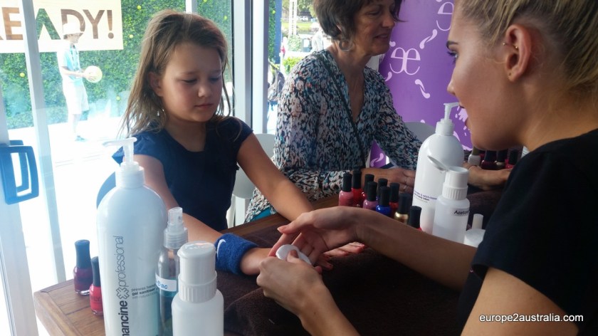 Luka got her nails done.