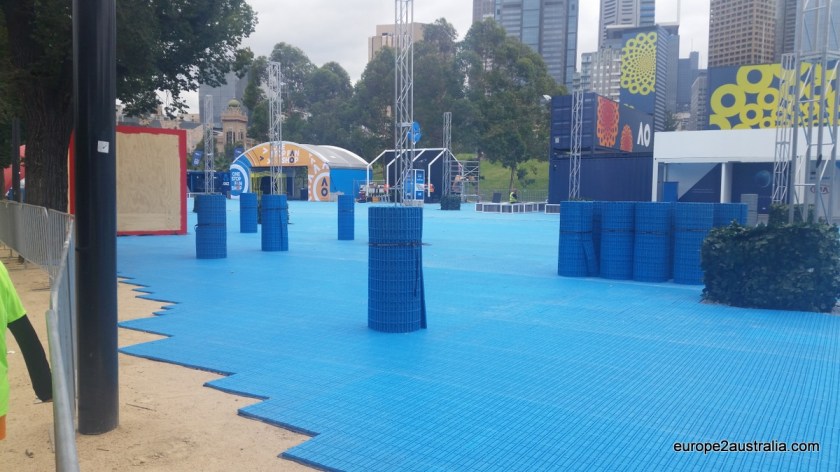 As a comparison: this is how it looked like only a few days earlier.