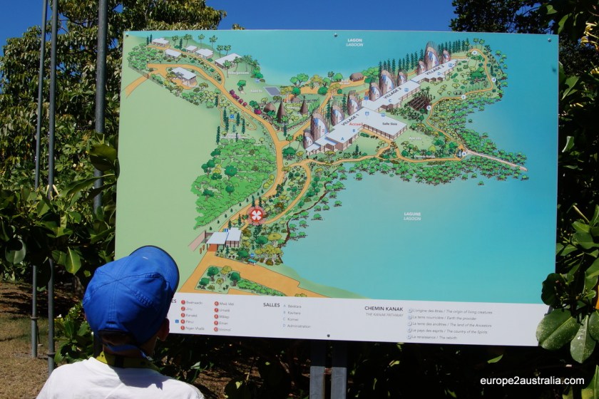 The map at the entrance gives a feel for the setup.