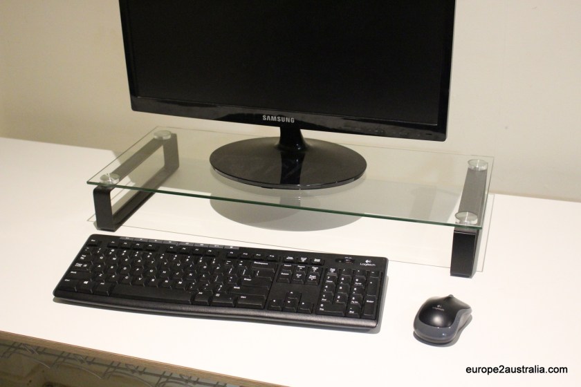 Which then makes the computer monitor riser superfluous.